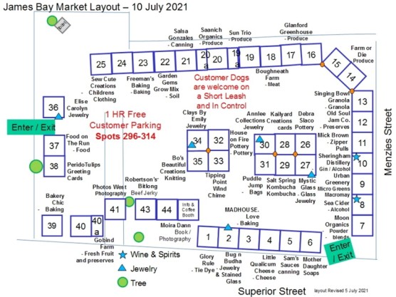 Saturday, July 10th – 9 am to 3 pm – The place to be is the James Bay Community Market