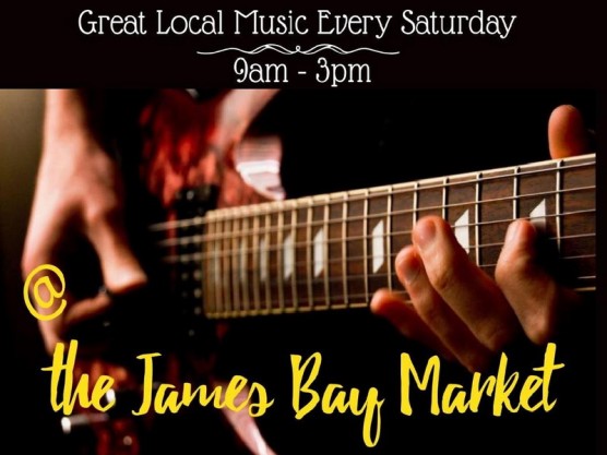 <center>Saturday September 25th the James Bay Community Market is the place to be for great local music. </center>