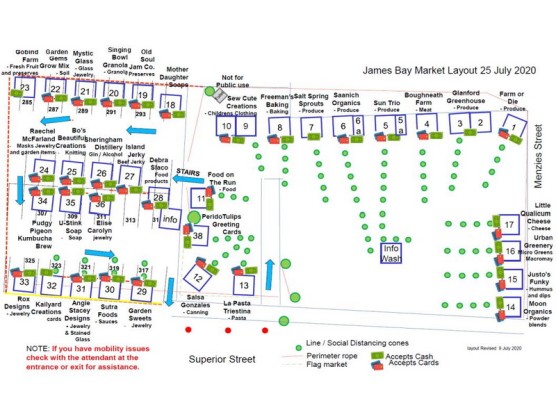 The James Bay Community Market – even more craft vendors – July 25th – 9 am to 3 pm