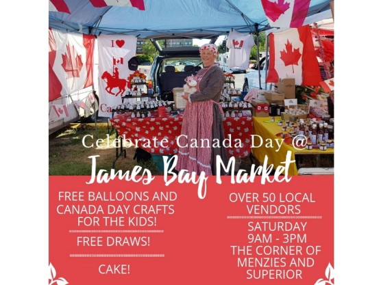 Canada Day Celebration at the James Bay Community Market